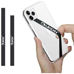 UKON Phone Strap,Removable Silicone Stretching Strap Reusable Strong Cell Phone Strap as Phone Grip Holder and Finger Holder Elastic Strap Fit Most Smartphone Phone Case