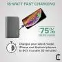 myCharge Portable Charger with Built in Cables & Wall Plug [iPhone + USB C] 6700 mAh 18W Hub Turbo Fast Charge Power Bank Cell Phone External Battery Pack for Apple Lightning & Android for Samsung