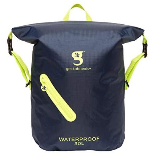 geckobrands Waterproof 30L Backpack – Lightweight Packable Dry Bag