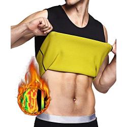 IFLOVE Mens Hot Sweat Sauna Vest Body Shaper Slimming Tank Top Weight Loss Shapewear Neoprene No Zip