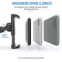 Stainless Steel Gooseneck Cell Phone Holder, Universal 360° Flexible Mobile Phone Stand | Lazy Arm Holder Clamp Mount Bracket Bed Dock for 11 Pro Max Xs X XR 8 Plus S20 S10 Note 20 Note 10
