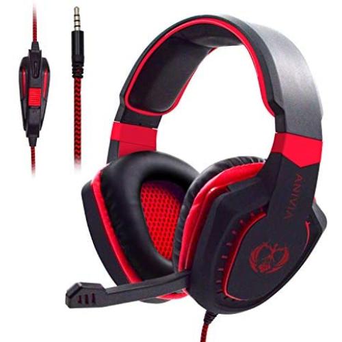 PS4 Gaming Headset,PC Gaming Headset, Anivia AH28 All-Platform Stereo Headphones Gaming Headset with Mic Compatible with PC Computers Xbox One Controller, Android, iOS Laptop, Smartphone, Tablet