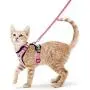 rabbitgoo Cat Harness and Leash for Walking, Escape Proof Soft Adjustable Vest Harnesses for Medium Large Cats, Easy Control Breathable Pet Safety Jacket with Reflective Strips & 1 Metal Leash Ring