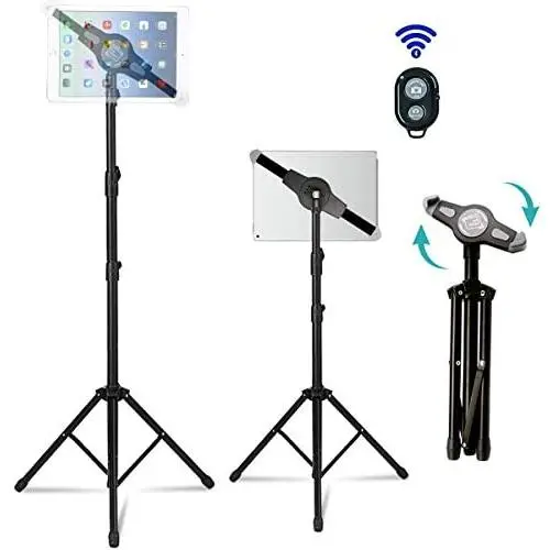 Ipad Tripod Stand, Vstyle Height Adjustable 20 to 60 Inch Tablet Tripod Mount For Ipad Pro 12.9"/11", Ipad Air 10.5", Ipad 9.7 and More 9.5" to 14.5" Tablet Ipad Tripod Stand, Vstyle Height Adjustable 20 to 60 Inch Tablet Tripod Mount For Ipad Pro 12.9"/11", Ipad Air 10.5", Ipad 9.7 and More 9.5" to 14.5" Tablet