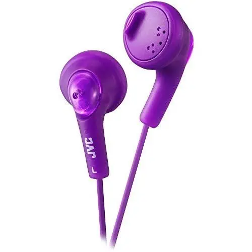 JVC HAF160V Gumy Ear Bud Headphone, Violet JVC HAF160V Gumy Ear Bud Headphone, Violet