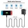 Kowela Charger Power Supply AC Adapter for Nintendo Switch and Switch Lite, Compatible with Console Dock and Pro Controller, 15V 2.6A Fast Charger, With 5ft Cable