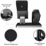 BENTOBEN Cell Phone Stand Compatible with Apple Watch Universal Desktop Stand Holder for iWatch Series 5/4/3/2/1 iPhone 11 Pro Max XS XR X 8 7 6S 6 Plus, Space Gray