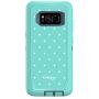 Otterbox Defender Series Screenless Edition for Samsung Galaxy s8 - Frustration Free Packaging - Mint Dot (Tempest Blue/Aqua Mint/Mint Dot)