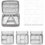Portable Electronic Organizer Travel Accessories Cable Bag Universal Cord Storage Case Carrying for Charging Cable, Cell Phone, Power Bank,Mini Tablet(Gray) Portable Electronic Organizer Travel Accessories Cable Bag Universal Cord Storage Case Carrying for Charging Cable, Cell Phone, Power Bank,Mini Tablet(Gray)