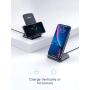 Seneo Wireless Charger, Qi Certified Wireless Charging Stand Compatible with iPhone 11/11 Pro Max/ XS Max/XR/XS/X/8/Plus, 10W for Galaxy S20/S10/S9/Note10/Note9, 5W for Other Qi Phones(No AC Adapter)