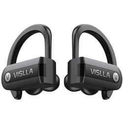 Wireless Earbuds, Vislla 5.0 Bluetooth Sport Headphones Stereo Bass Sound TWS Ear Buds Over Ear Sweatproof Headset 8 Hours Playtime Wireless Earphones with Mic & Charging Case for Running/Working Out