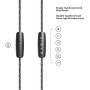 Earphones Earbuds, OARIE Headphones with Mic Stereo HiFi Earphones for iOS Android 3.5mm Jack(Dark Blue)