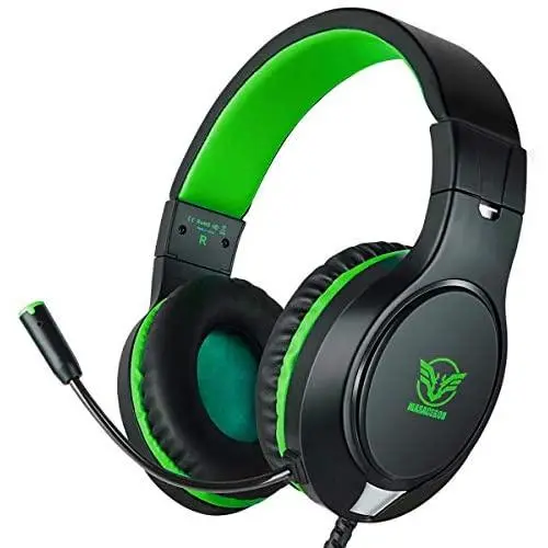 Masacegon Gaming Headset for PC,Gaming Headphone Compatible with Xboxone,PS4,Nintendo Switch,3.5mm Over-Ear Headphones with Noise Canceling Feature Masacegon Gaming Headset for PC,Gaming Headphone Compatible with Xboxone,PS4,Nintendo Switch,3.5mm Over-Ear Headphones with Noise Canceling Feature