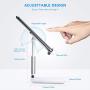 Cell Phone Stand for Desk， Phone Stand,Height Increasing Phone Cradle, Adjustable Phone Stand Desktop Phone Holder Cradle Dock Compatible with All Mobile Phones,Tablets (7-10")(White)