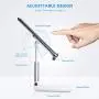 Cell Phone Stand for Desk， Phone Stand,Height Increasing Phone Cradle, Adjustable Phone Stand Desktop Phone Holder Cradle Dock Compatible with All Mobile Phones,Tablets (7-10&quot)(White)