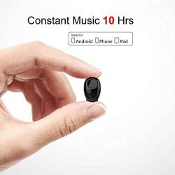 Bluetooth Earbud 10 Hrs Playtime, Single Wireless Earphone, Mini Bluetooth Headset Hands-Free Car Headphone, Cell Phone V4.1 Bluetooth Earpiece for iPhone Samsung Android Phones PC TV Audiobook