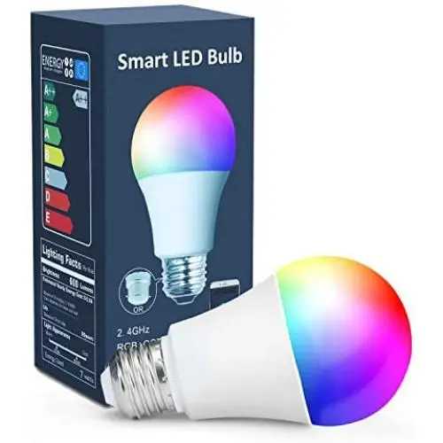 Smart WiFi Light Bulbs Compatible with Alexa Google Assistant (No Hub Required),7W E26 A19 (60W Equivalent) Multi Color+Warm+Cool Dimmable LED Lighting Lamp by OHLUX- 1PACK Smart WiFi Light Bulbs Compatible with Alexa Google Assistant (No Hub Required),7W E26 A19 (60W Equivalent) Multi Color+Warm+Cool Dimmable LED Lighting Lamp by OHLUX- 1PACK