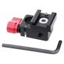 CAMVATE 15mm Single Rod Clamp Articulating Cold Shoe Adapter for DSLR Rig Monitor Video Light