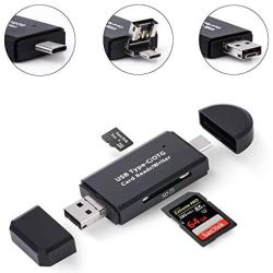 COCOCKA Micro SD Card Reader, 3-in-1 USB 2.0 Memory Card Reader OTG Adapter for PC/Laptop/Smart Phones/Tablets