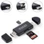 COCOCKA Micro SD Card Reader, 3-in-1 USB 2.0 Memory Card Reader OTG Adapter for PC/Laptop/Smart Phones/Tablets