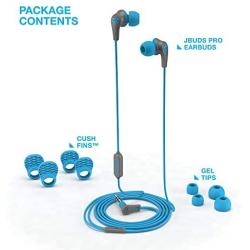 JLab Audio JBuds Pro Premium in-Ear Earbuds with Mic, Guaranteed Fit, Guaranteed for Life - Blue