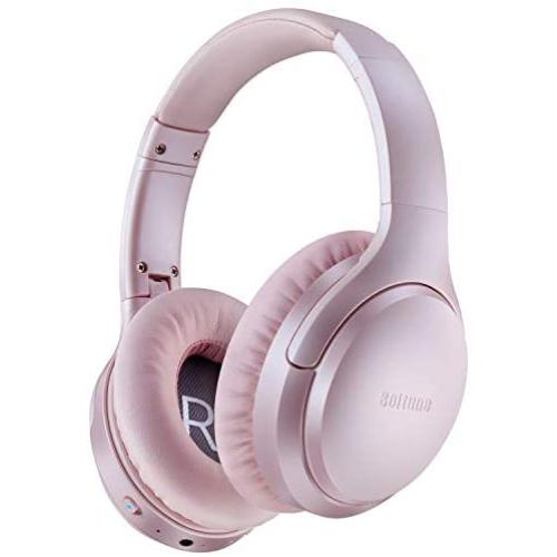 Boltune Active Noise Cancelling Headphones, Bluetooth 5.0 Over Ear Wireless Headphones with Mic Deep Bass, Comfortable Protein Earpads 30H Playtime for Travel Work TV PC Cellphone