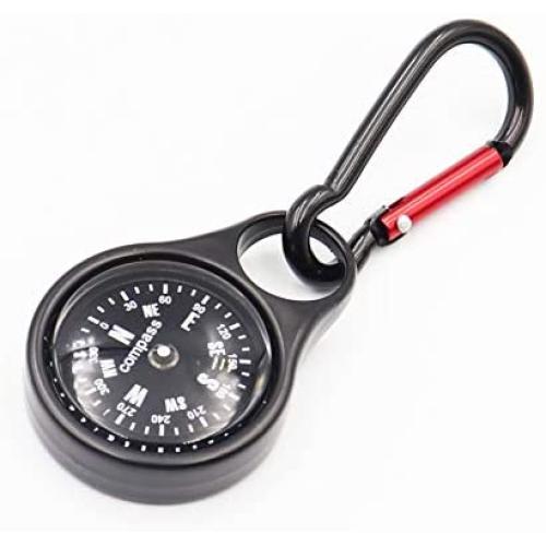 DETUCK (TM Compass Keychain Portable Metal Survival Compass for Hiking Camping Outdoors