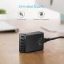 Anker 40W 5-Port USB Wall Charger, PowerPort 5 for iPhone XS / XS Max / XR / X / 8 / 7 / 6 / Plus, iPad Pro / Air 2 / mini, Galaxy S9 / S8 / Edge / Plus, Note 8 / 7, LG, Nexus, HTC and More, Black (AK-A2124111)