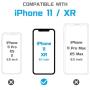 MANTO 3 Pack Screen Protector for iPhone 11 and iPhone XR 6.1 Inch Tempered Glass Protector Film Anti Fingerprint, Case Friendly, Clear