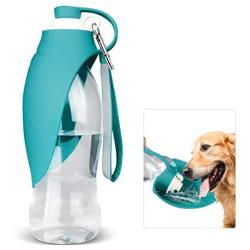 Dog Water Bottle for Walking, TIOVERY Pet Water Dispenser Feeder Container portable with Drinking Cup Bowl Outdoor Hiking, Travel for Puppy, Cats, Hamsters, Rabbits and Other Small Animals 20 OZ