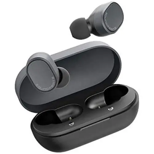 SOUNDPEATS TrueDot Wireless Earbuds with Mini Portable Case, TWS Stereo Headphones Built in Mic 15 Hours Playtime, APTX Audio CVC Noise Cancellation, Bluetooth 5.0 Touch Control Earphones for Sports SOUNDPEATS TrueDot Wireless Earbuds with Mini Portable Case, TWS Stereo Headphones Built in Mic 15 Hours Playtime, APTX Audio CVC Noise Cancellation, Bluetooth 5.0 Touch Control Earphones for Sports