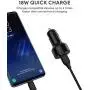 Fast Car Charger, AUKEY 36W Dual Port Quick Charge 3.0 USB Cell Phone Car Adapter for iPhone 11 Pro Max, Samsung Note10+ / S10, Google Pixel 4 XL, iPad, AirPods Pro, and More