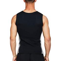 Roseate Mens Body Shaper Hot Sweat Workout Tank Top Slimming Sauna Vest Neoprene Compression Thermal Shirt