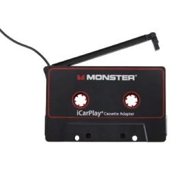 Monster Aux Cord Cassette Adapter 800 - iCarPlay for Car Tape Deck, Auxiliary To Dashboard, MP3 Player, iPod and iPhone - 3 ft Black Cable