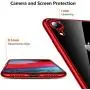 TORRAS Crystal Clear iPhone XR Cases, [10X Anti-Yellowing] [Ultra Thin Slim Fit] Soft Silicone TPU Protective Cover Case for iPhone XR, Red