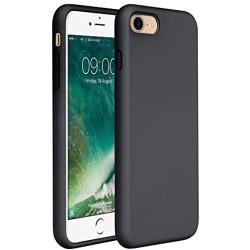 Miracase iPhone 8 Silicone Case, iPhone 7 Silicone Case Liquid Silicone Gel Rubber Case Full Body Protection Shockproof Cover Case Drop Protection for Apple iPhone 7/ iPhone 8(4.7") (Black)