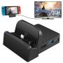 UKor Switch TV Dock, Portable Charging Stand for Nintendo Switch,Compact Switch to HDMI Adapter,Mini Switch Docking Station with Extra USB 3.0 Port, Replacement Charging Dock for Nintendo Switch