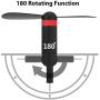 Genuie Fan for iPhone(2 Packs), Mini Fan with 180 Rotating, Strong Wind, Lightweight Compatible for iPhone, iPad, iPod and Any Lighting Devices. Upgraded Version (Black and Rose Red)