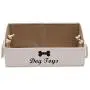 Morezi Canvas Pet Toy and Accessory Storage Bin, Basket Chest Organizer - Perfect for Organizing Pet Toys, Blankets, Leashes and Food 0605