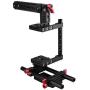 CAMVATE Camera Cage Rig Top Handle Tripod Mount Plate for Canon Nikon Sony Panasonnic(Red)