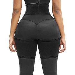 Larry&Marry Body 3-in-1 Waist Trimmer Belt Waist and Thigh Trimmer for Women Weight Loss Butt Lifter Adjustable Siamese Girdle Body Shaper