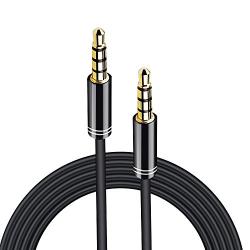 ARCHEER 3.5mm Male to Male Audio Cable 4 Pole Stereo Aux Cable/Auxiliary Cable/Aux Cord for Headphones, PS4, Smartphone, Tablets, Headset, PC, Laptop (5ft/1.5m)