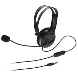 AmazonBasics Gaming Chat Headset for PlayStation 4 with Microphone - 4 Foot Cable, Black