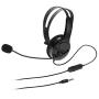 AmazonBasics Gaming Chat Headset for PlayStation 4 with Microphone - 4 Foot Cable, Black