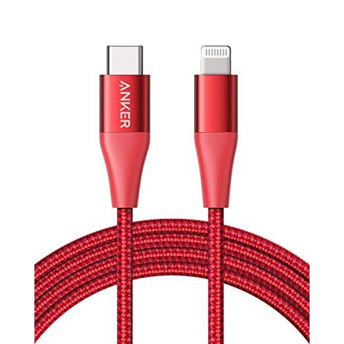 iPhone 11 Charger, Anker USB C to Lightning Cable [6ft Apple MFi Certified] Powerline+ II Nylon Braided Cable for iPhone 11/11 Pro / 11 Pro Max/X/XS Max/XR / 8 Plus, Supports Power Delivery