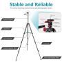 Neewer 10-inch LED Ring Light Selfie Ring Light with Tripod Stand, 3 Light Modes Dimmable Ringlight with 54inches Tripod and Phone Holder for Live Streaming/Makeup/YouTube Blogging Video Shooting