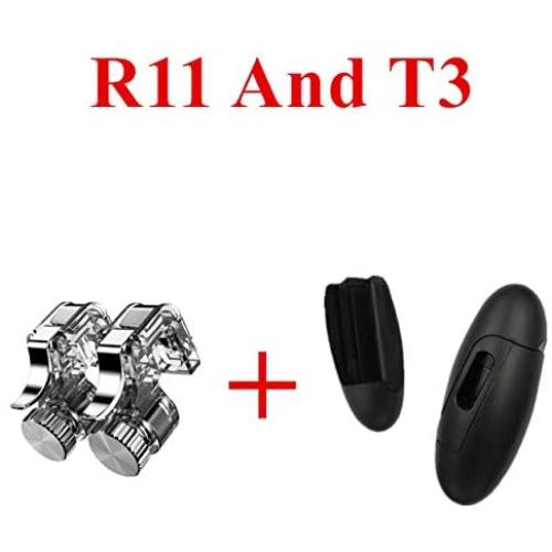szkn Joysticks for PUBG STG FPS Game Trigger Cell Phone Mobile Controller Fire Button Gamepad L1R1 Aim Key Joystick for iPhone Android As Shown