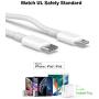 18W USB C Fast Charger for iPhone 11, 11 Pro, 11 Pro Max, XR, Xs, Xs Max, X, 8, 8 Plus, iPad Pro 12.9 Gen 1/2, iPad Pro 10.5, iPad Air 3, iPad Mini 5, Foldable Plug, LED Indicator, with Charging Cable