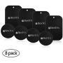 Metal Plate for Magnetic Mount with 3M Adhesive (Set of 8) Extra Thin by Bestrix