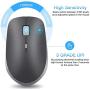 2.4G Ergonomic Wireless Portable Optical Mouse with USB Nano Receiver, 3 Adjustable DPI Levels for Laptop, Desktop, PC, Chromebook, Computer, Notebook